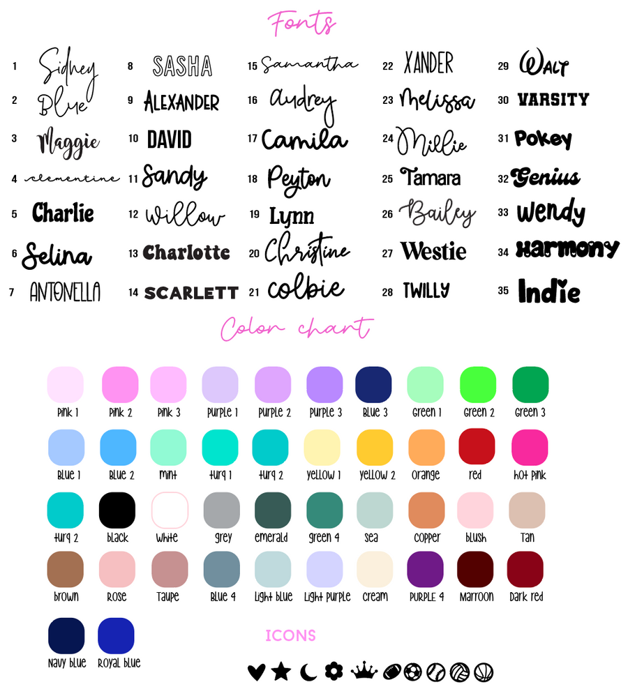 Personalized Bow Preorder
