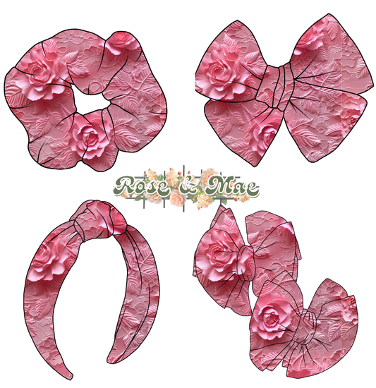 Roses on Rose Pink